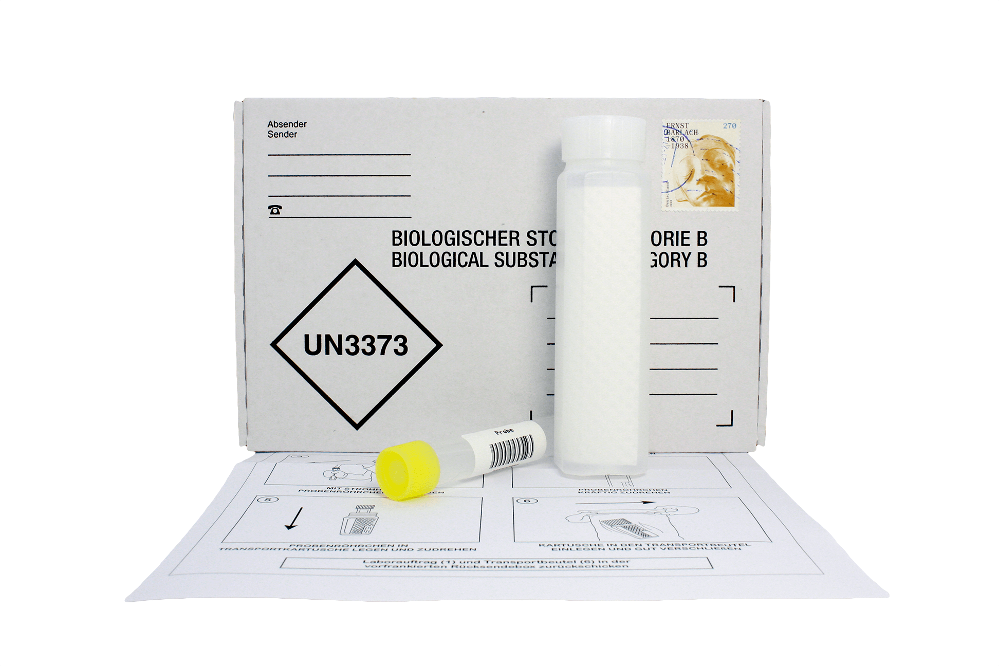 Rücksendeset für Laboruntersuchung